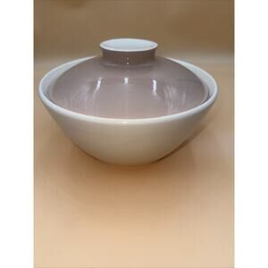 Vintage Harker Ware Covered Casserole Dish Bowl 9" Pink Cocoa MCM